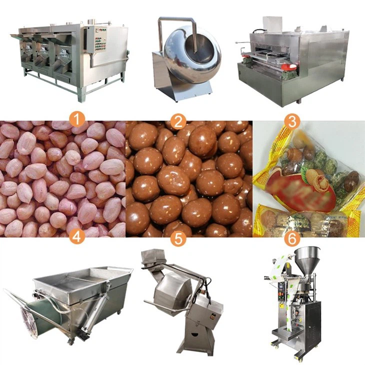 flour coated peanut machine