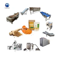 Linha de processamento de gengibre em pó