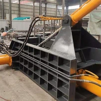 Máquina enfardadeira horizontal para sucata